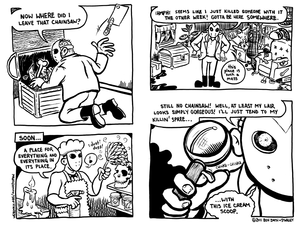 Monkeys Paw Comic #3: SPRING CLEANING by Steve Stwalley and Ben Zmith