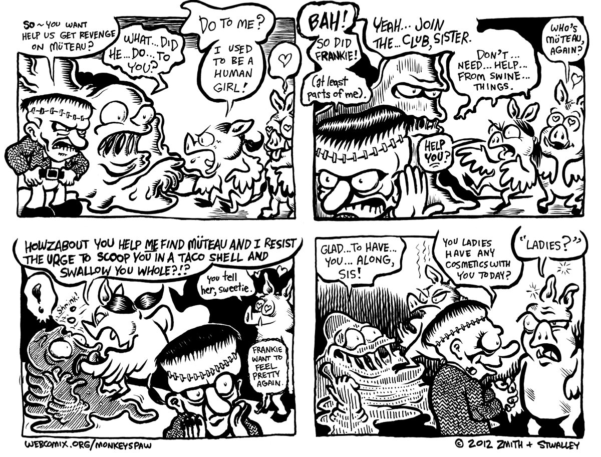 Monkeys Paw Comic 57 by Steve Stwalley and Ben Zmith Annie Can Be Very Persuasive 